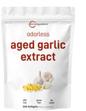 Micro Ingredients frasco frontal del suplemento de ajo inodoro muestra presentación