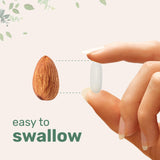 Micro Ingredients softgels junto a vaso y alimentos para uso diario práctico