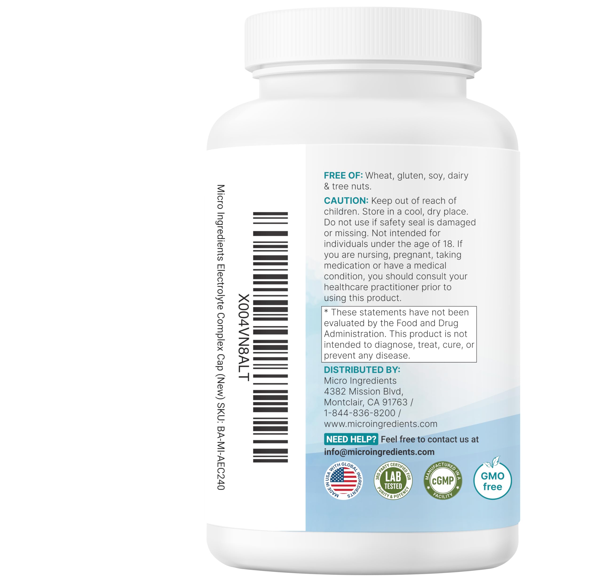 Micro Ingredients frasco en ambiente diario para hidratación práctica