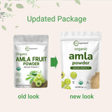 Micro Ingredients cuchara con polvo de amla ilustra dosis y facilidad de uso