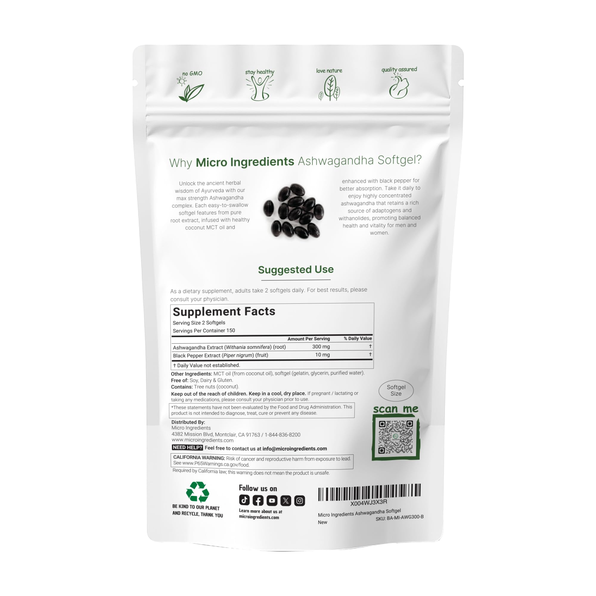 Micro Ingredients primer plano de la textura del softgel destaca pureza y aceite MCT