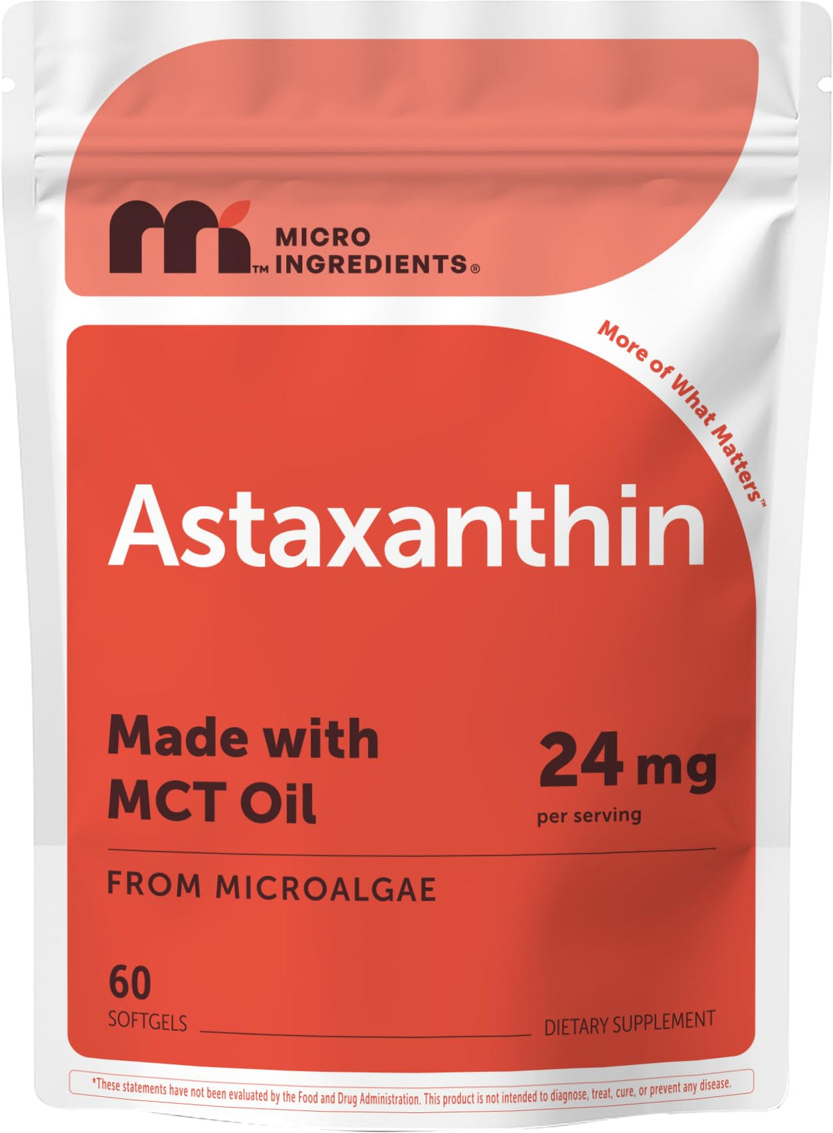 Micro Ingredients botella frontal mostrando etiqueta y beneficios clave