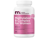 Micro Ingredients envase frontal del Methylated B Complex para identificación y duración