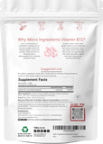 Micro Ingredients primer plano de textura y borde de la tableta masticable