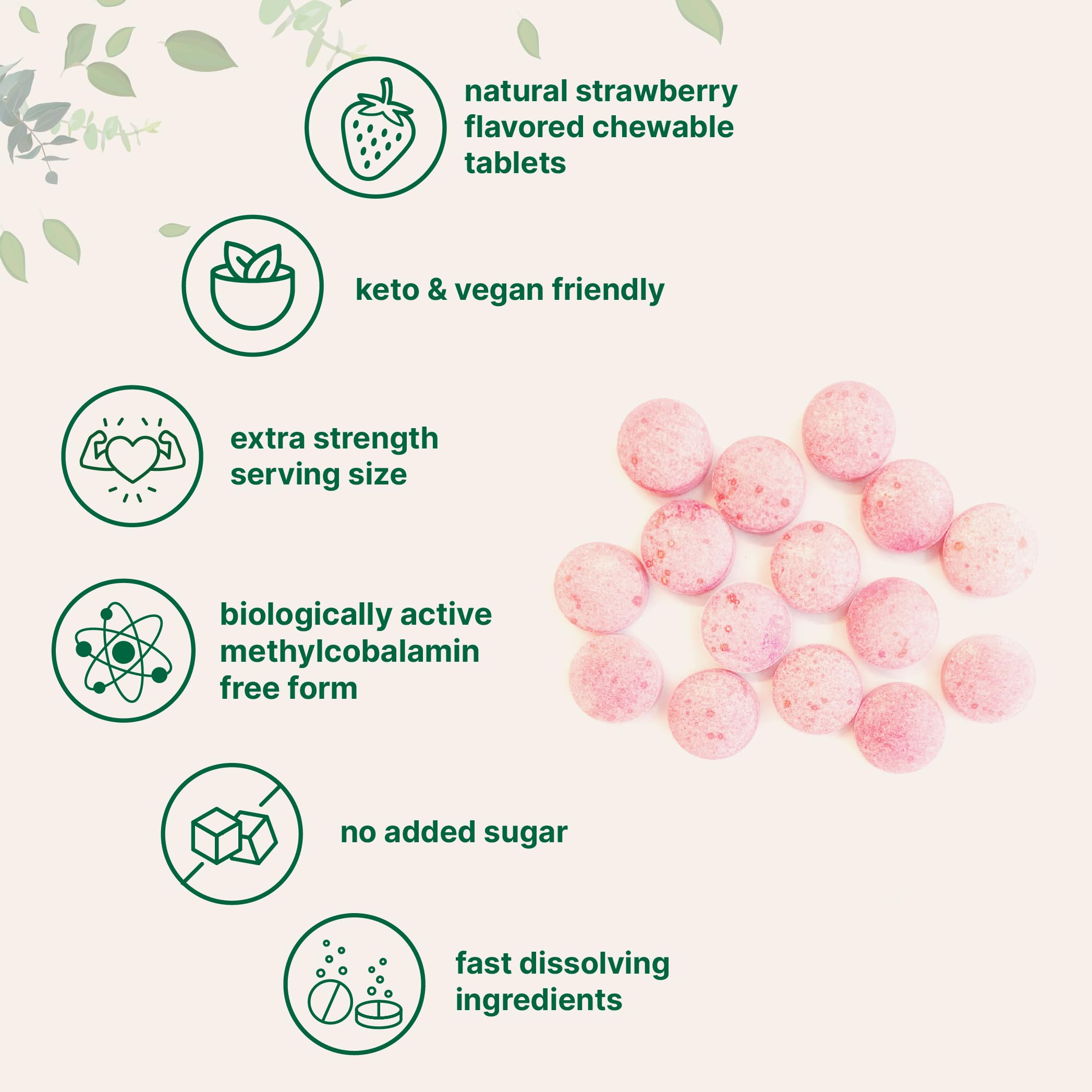 Micro Ingredients etiqueta con información de metilcobalamina y libre de alérgenos