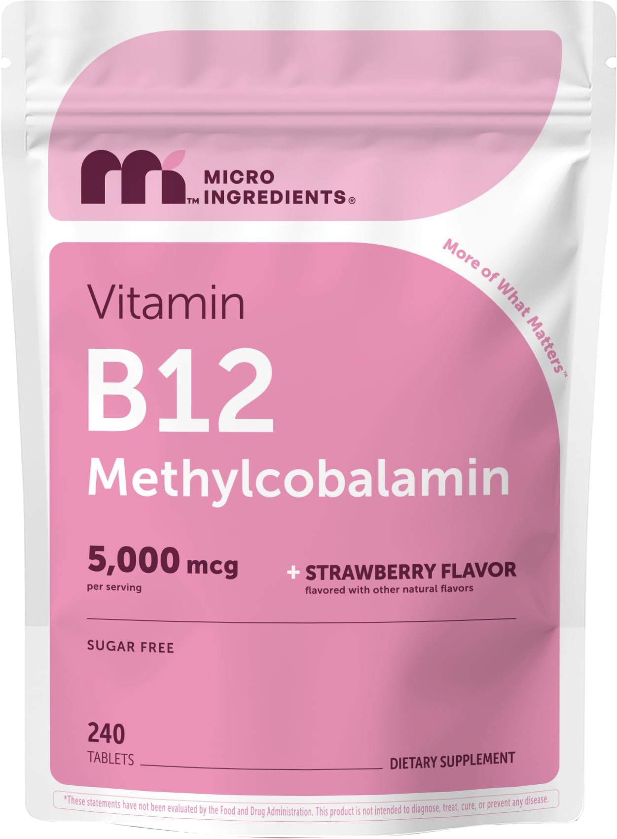 Micro Ingredients envase frontal mostrando tablets y beneficio conveniencia