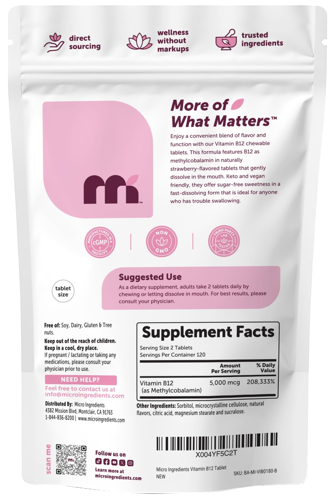 Micro Ingredients tableta en contexto lifestyle y beneficio uso diario