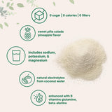 Micro Ingredients bebida preparada en vaso con hielo, refrescante y sin azúcar