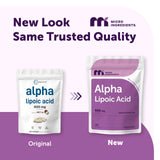 Micro Ingredients envase abierto mostrando softgels y cantidad visible