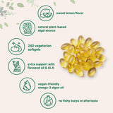 Micro Ingredients cápsula partida mostrando aceite interior y pureza