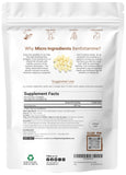 Micro Ingredients primer plano de cápsula blanda mostrando textura y revestimiento