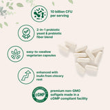 Micro Ingredients cápsula en mano para comparar tamaño y dosificación