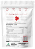 Micro Ingredients cápsula en mano ilustrando tamaño y fácil ingestión