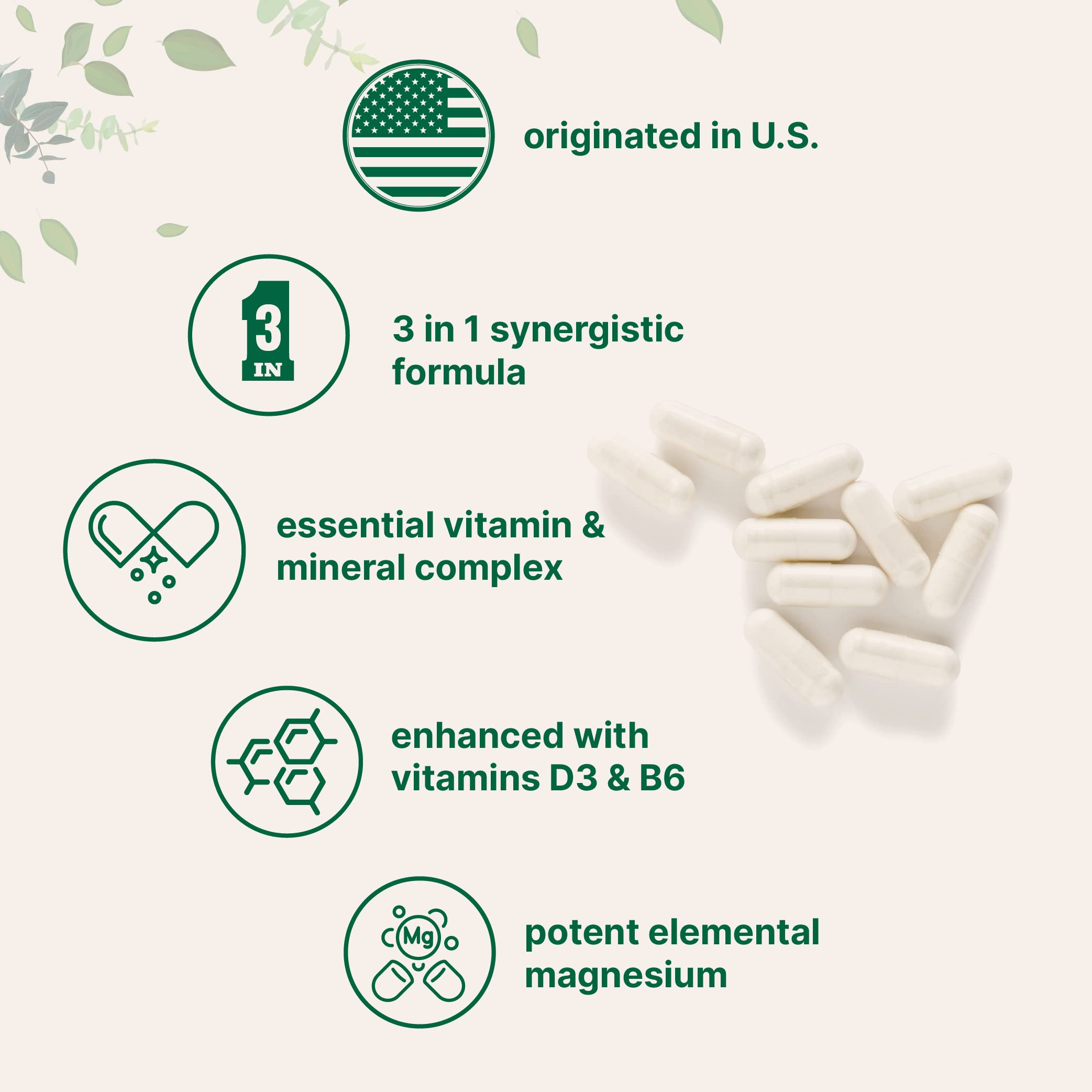 Micro Ingredients cápsulas desparramadas mostrando volumen de la dosis