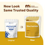 Micro Ingredients cápsulas dispuestas en superficie detallando forma y color