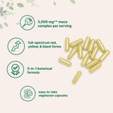 Micro Ingredients cápsulas vegetarianas en mano para dosificación práctica