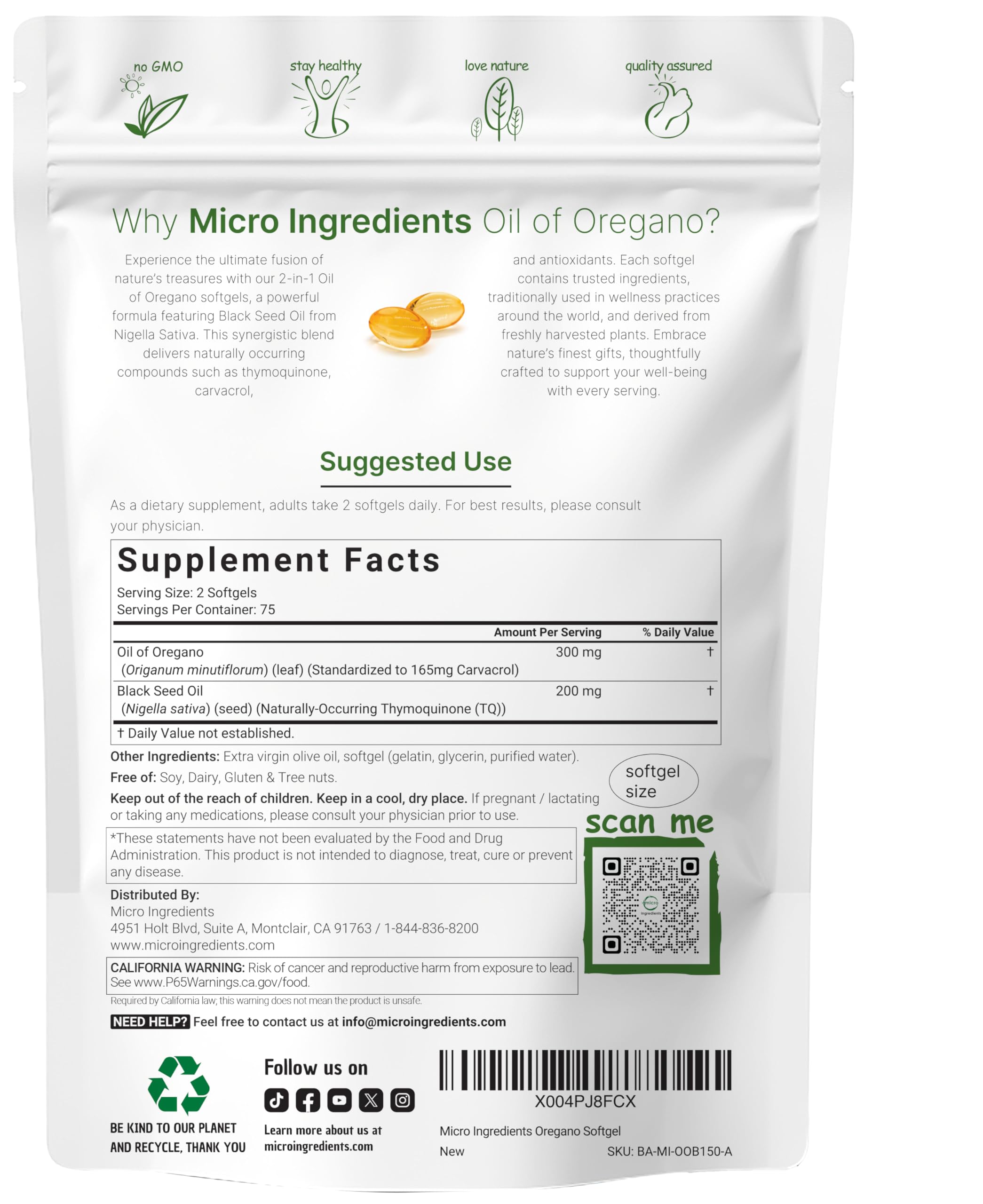 Micro Ingredients detalle de textura de las softgels que facilita la deglución