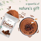 Micro Ingredients chaga mezclado en batido mostrando versatilidad en recetas