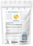 Micro Ingredients primer plano de la textura del softgel que indica alta calidad