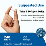 Micro Ingredients primer plano de softgel con textura suave para fácil ingestión