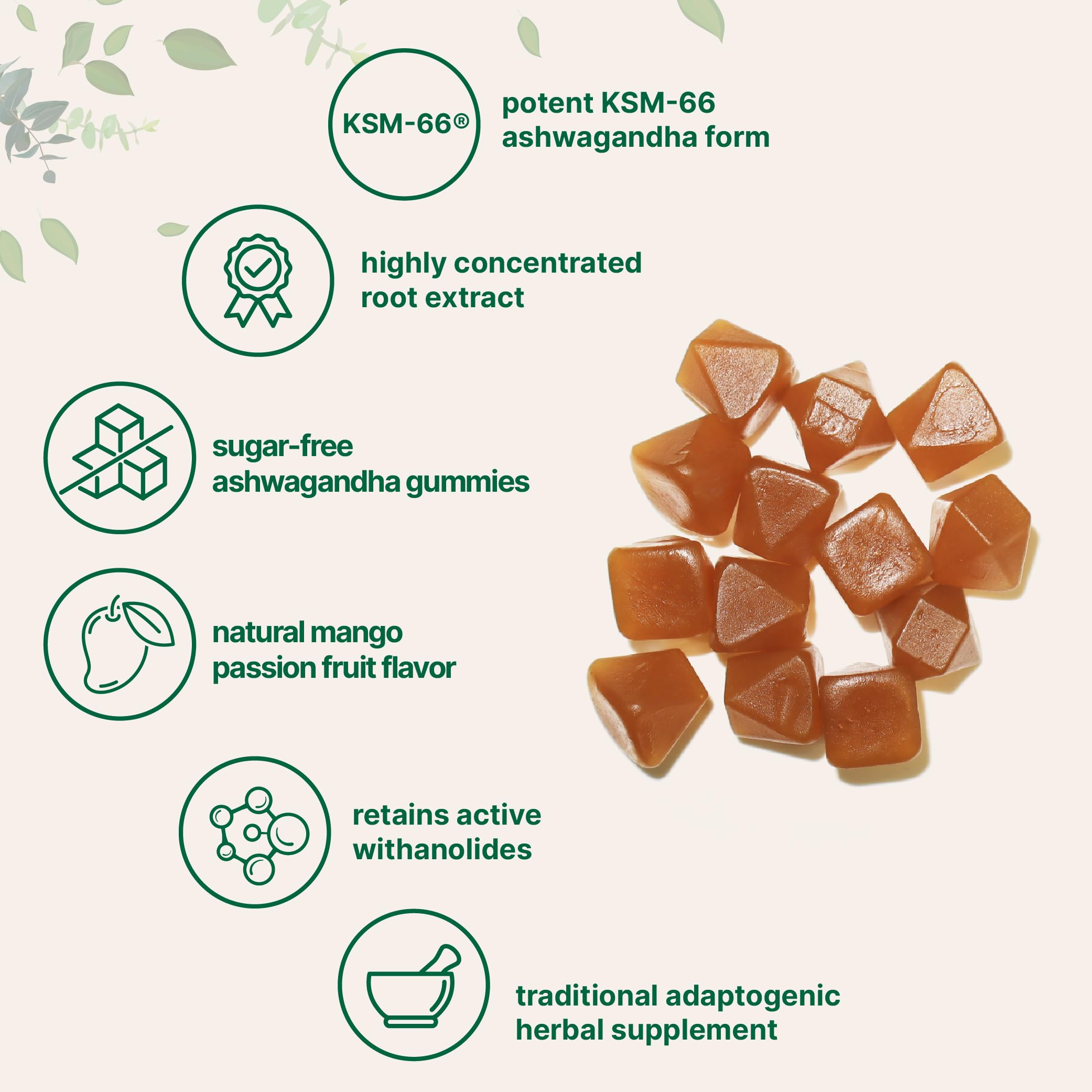Micro Ingredients comparación de tamaño de gomita mostrando porción clara