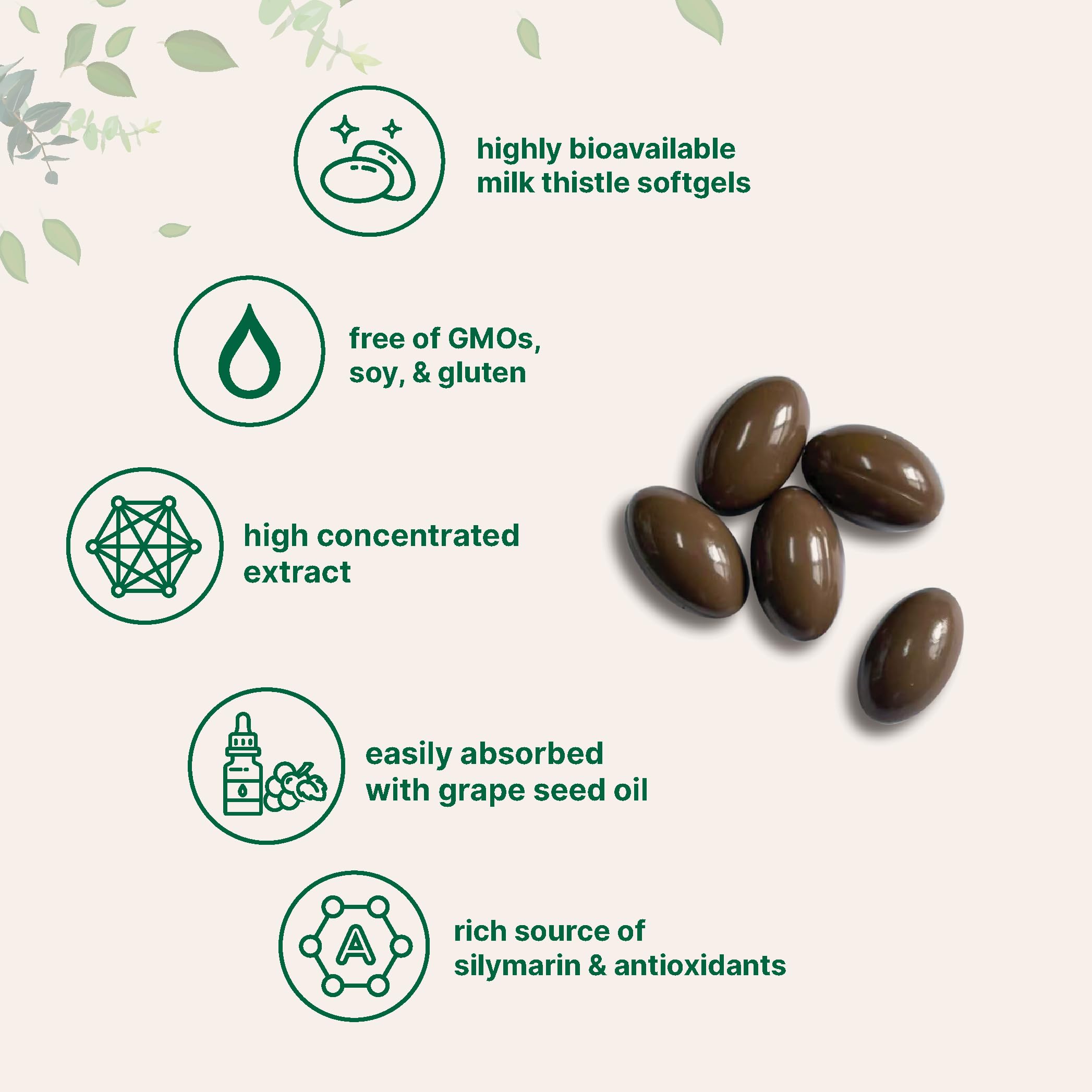 Micro Ingredients frasco abierto con softgels mostrando cantidad y tamaño