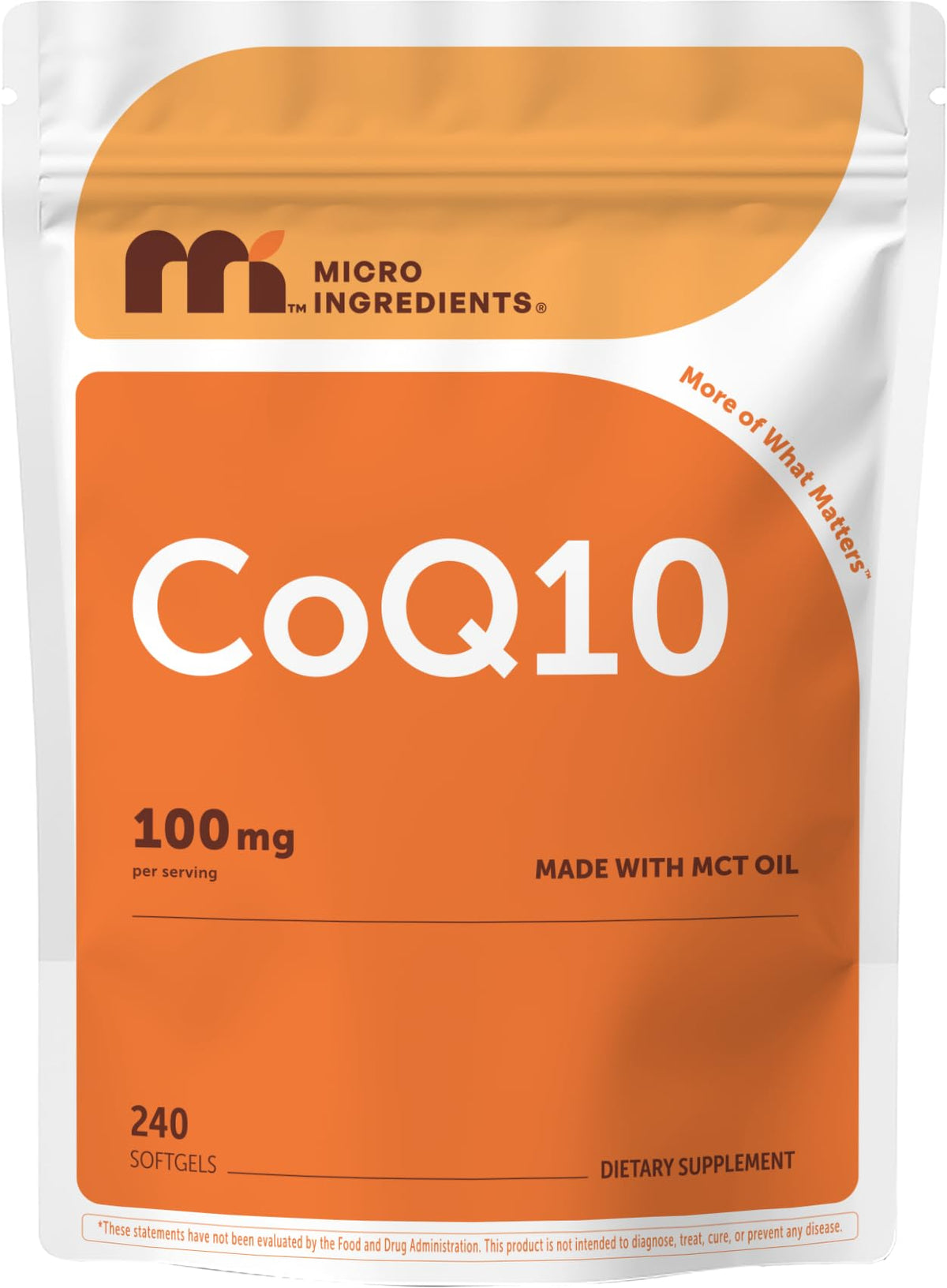 Micro Ingredients vista frontal del envase mostrando cantidad y sello no-OGM