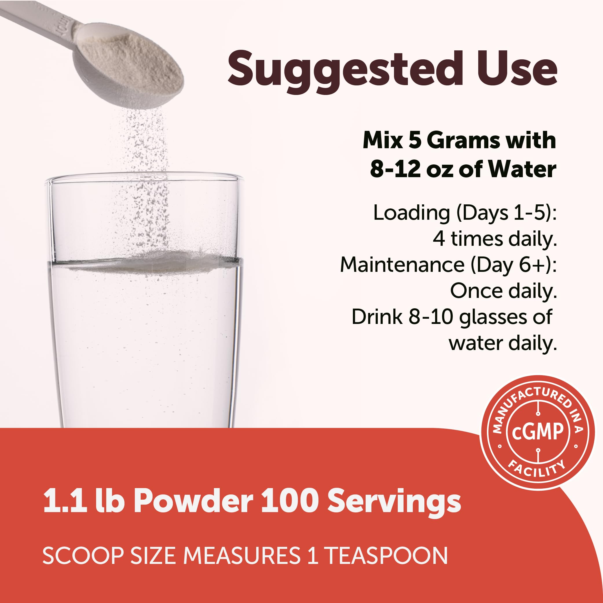 Micro Ingredients batido en vaso con creatina añadida, mezcla sin sabor notable