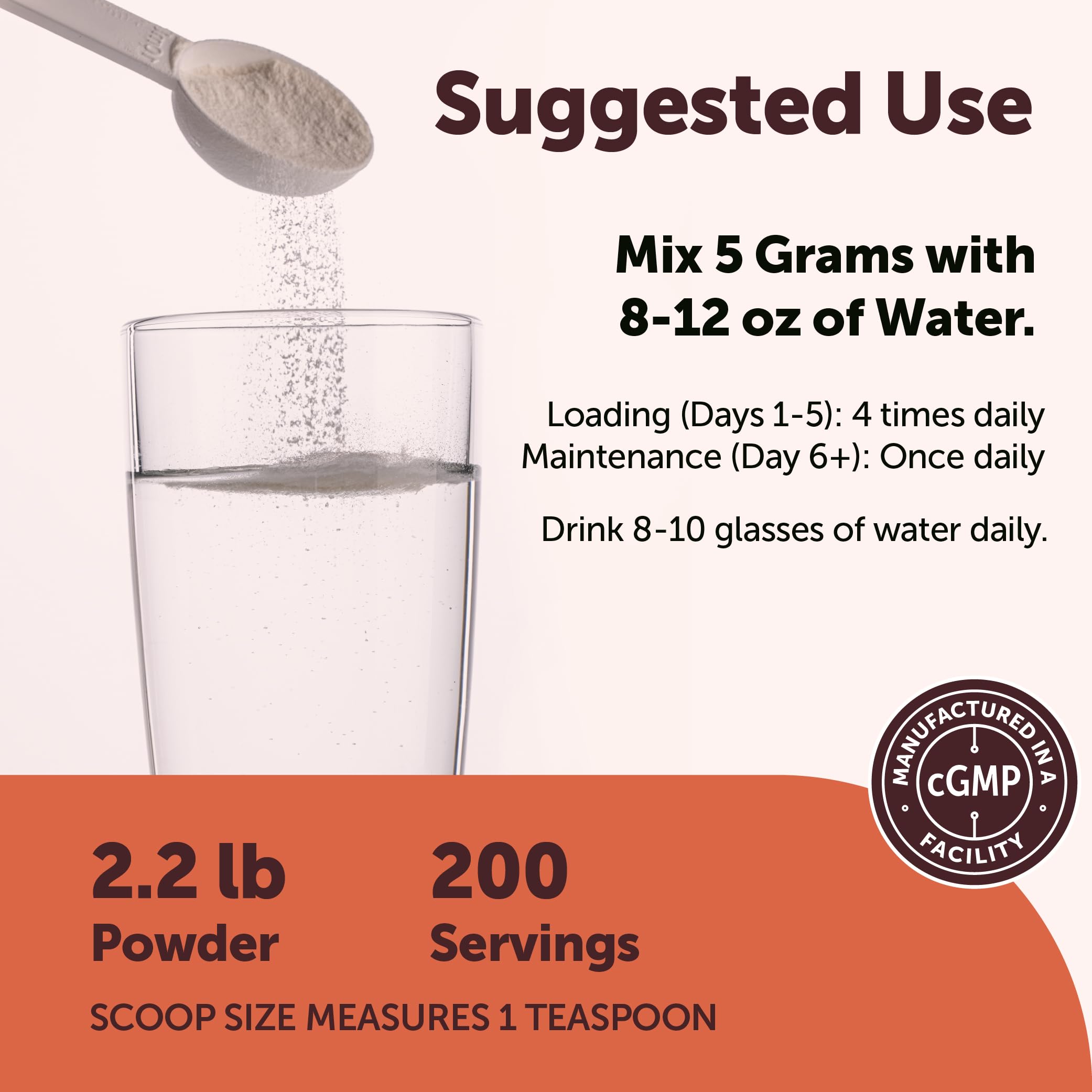 Micro Ingredients polvo mezclado en batido transparente sin sabor añadido