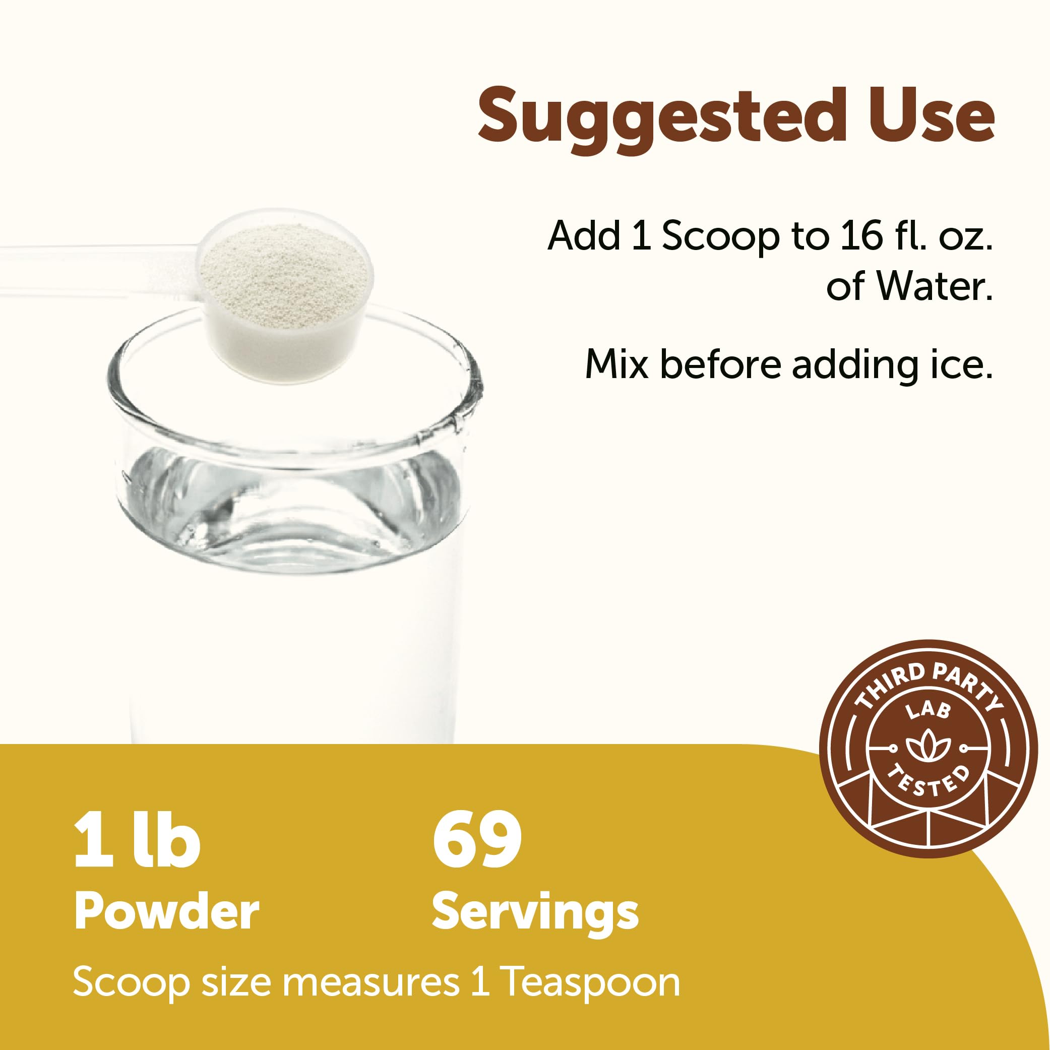 Micro Ingredients cucharada con porción precisa lista para mezclar