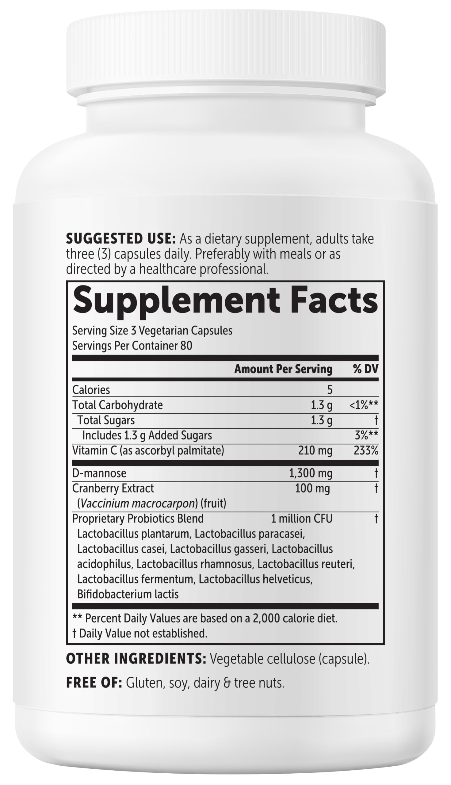 Micro Ingredients botella al lado de una regla para escala, beneficio: tamaño portátil