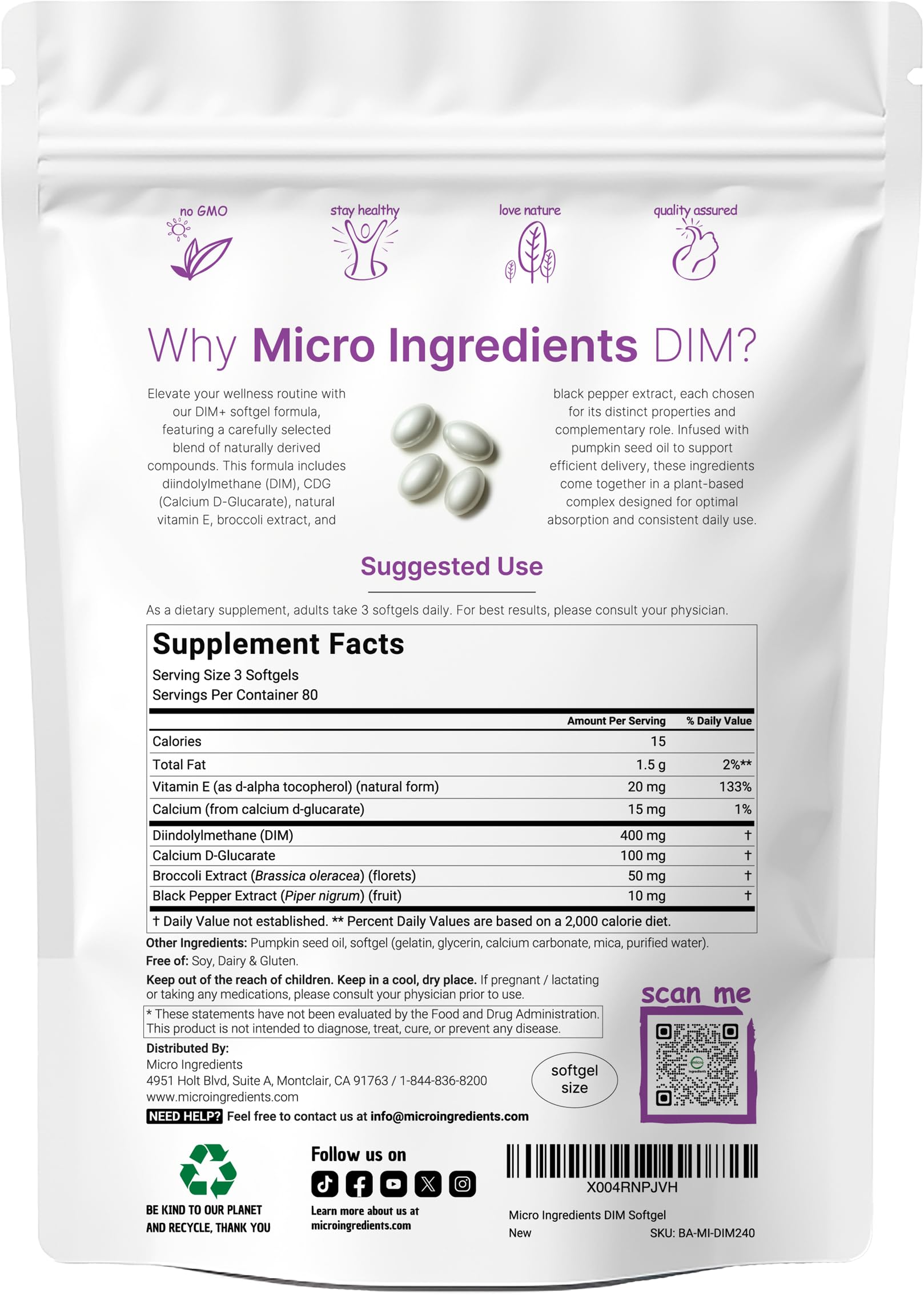 Micro Ingredients primer plano de textura de softgel y brillo para absorción