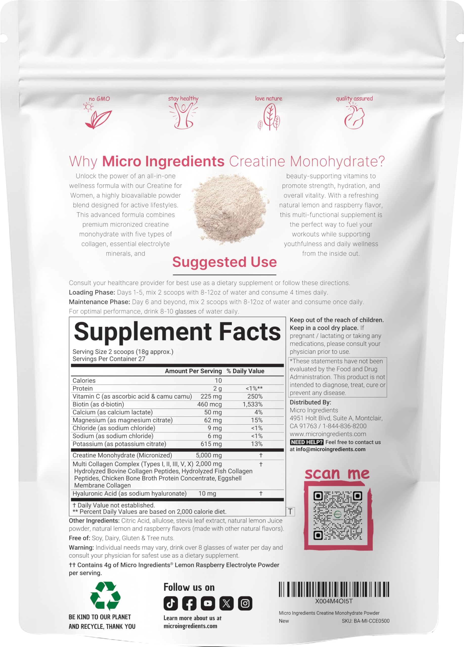 Micro Ingredients batido limón frambuesa listo para consumo deportivo