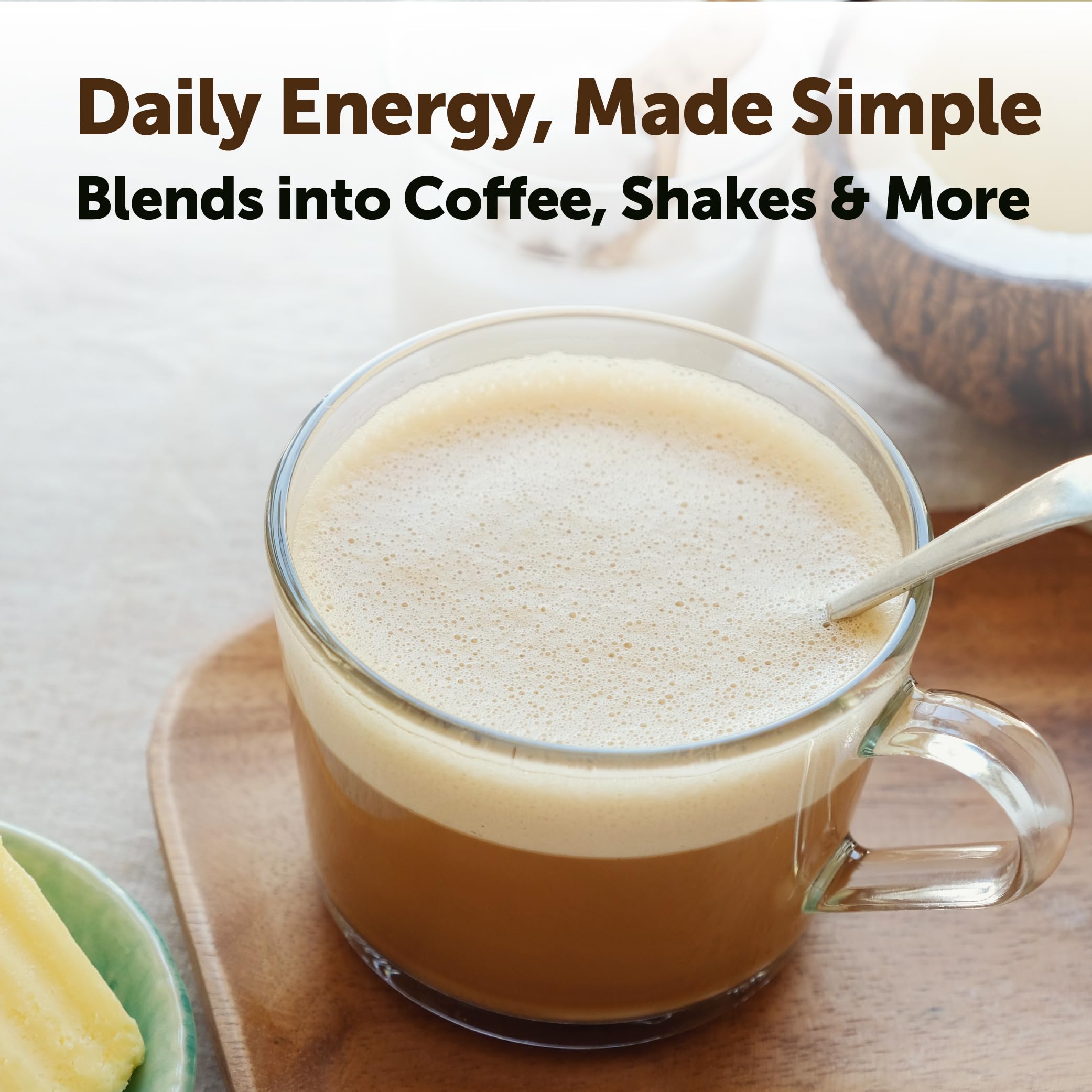 Micro Ingredients incorporado en batido verde para energía saludable