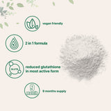 Micro Ingredients polvo mezclado en smoothie, integración neutra y fácil absorción