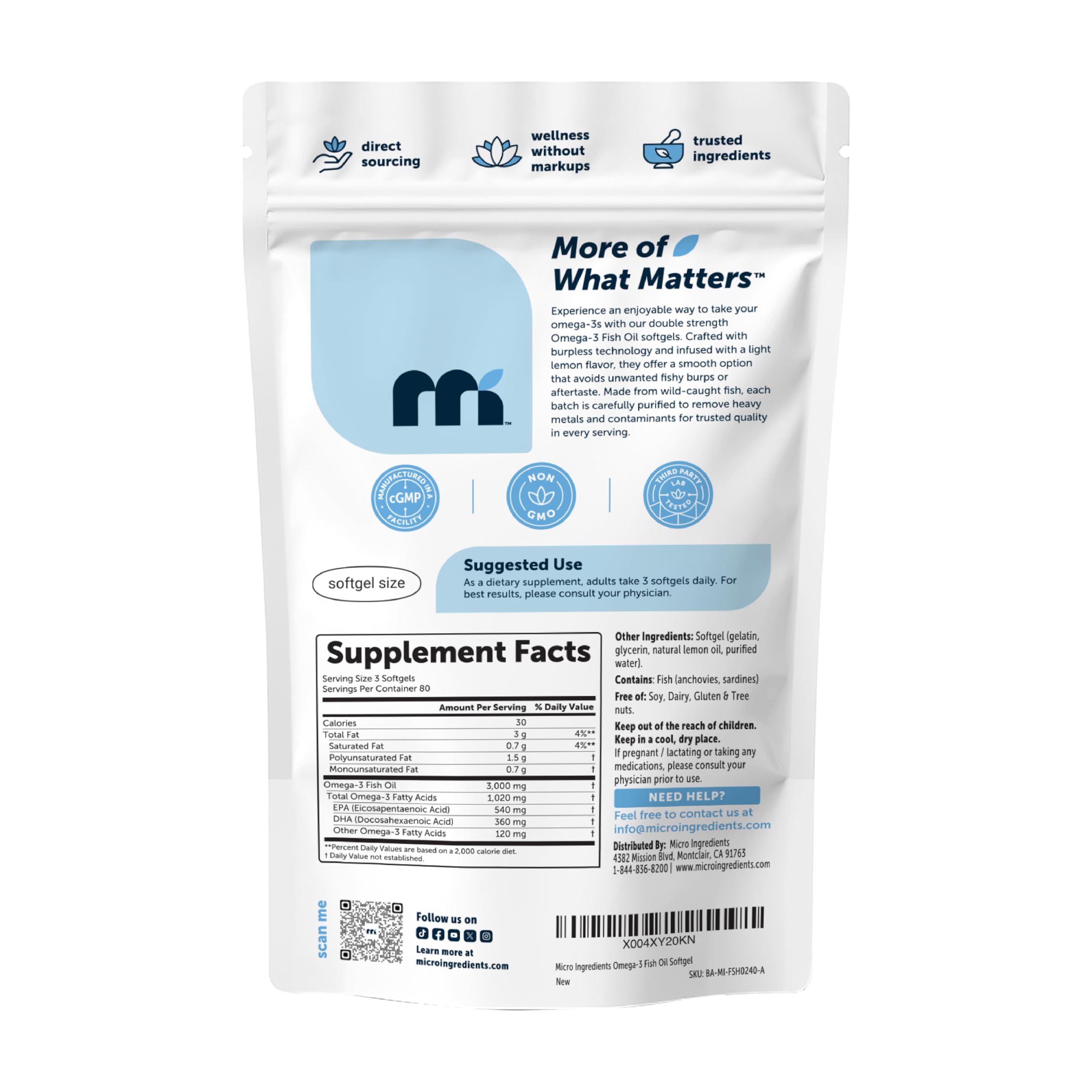 Micro Ingredients uso en desayuno saludable para integración diaria