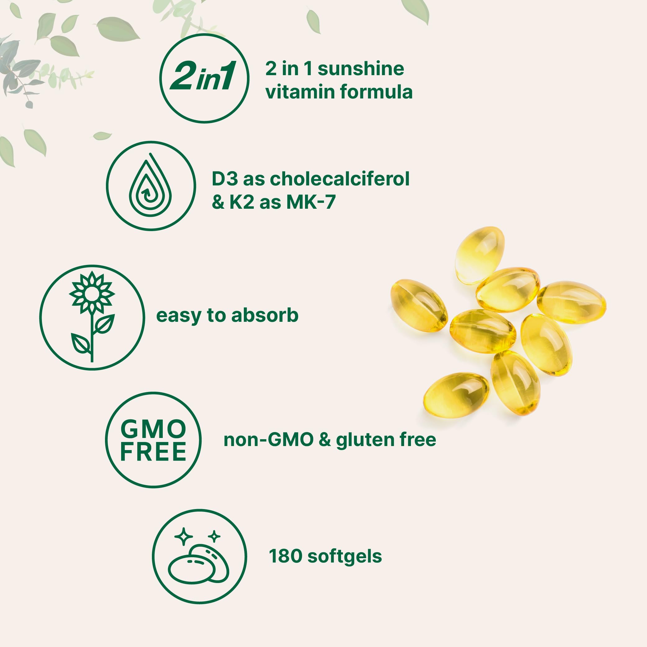 Micro Ingredients etiqueta con ingredientes y concentración D3 K2 verificada
