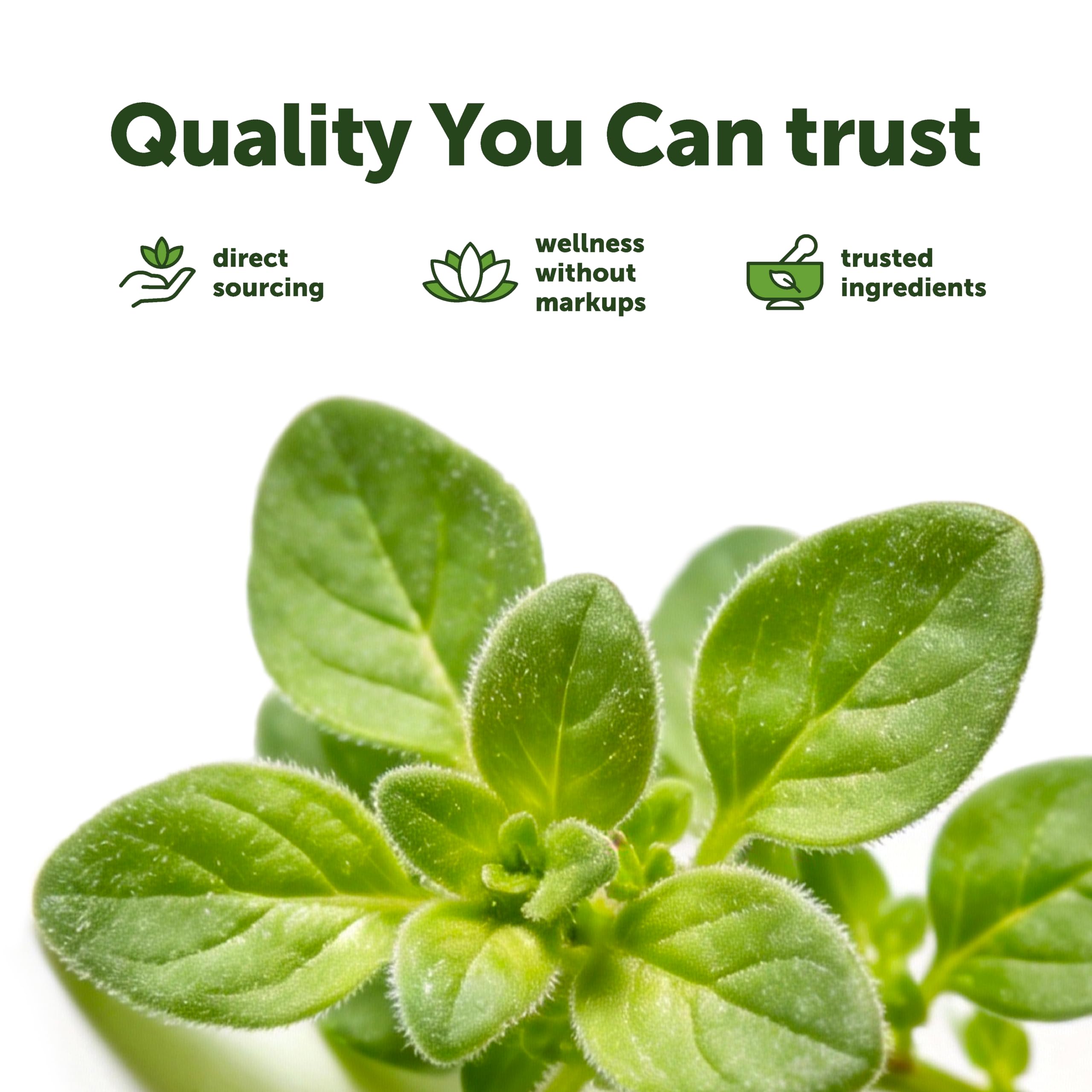 Micro Ingredients etiqueta nutricional clara con datos de carvacrol y thymoquinona