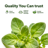 Micro Ingredients etiqueta nutricional clara con datos de carvacrol y thymoquinona