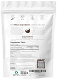Micro Ingredients etiqueta nutricional legible que ofrece transparencia y dosis