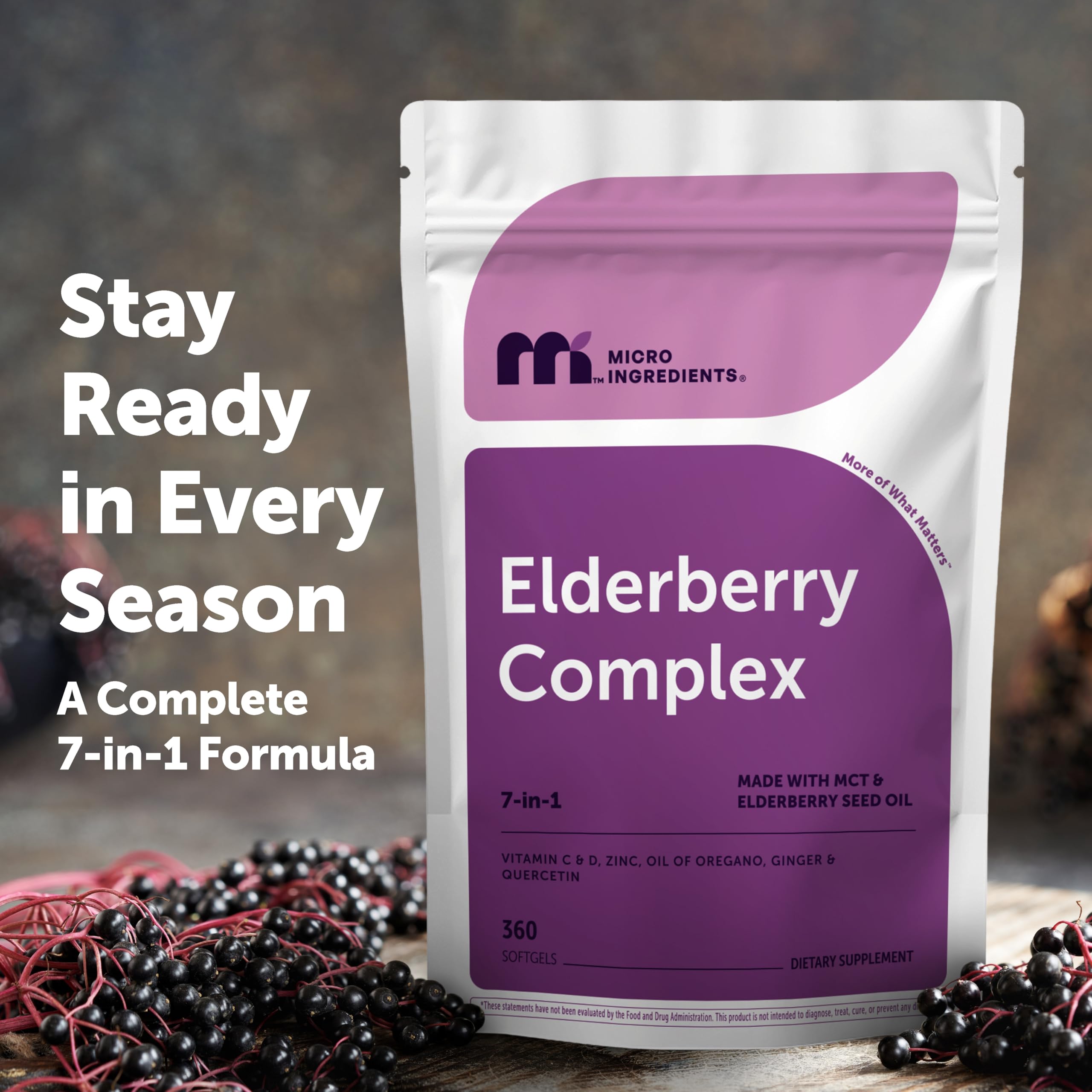 Micro Ingredients etiqueta nutricional con dosis y lista de ingredientes