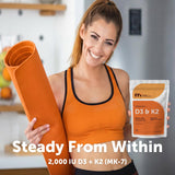 Micro Ingredients etiqueta nutricional legible con datos de D3 2000 IU y K2 MK-7