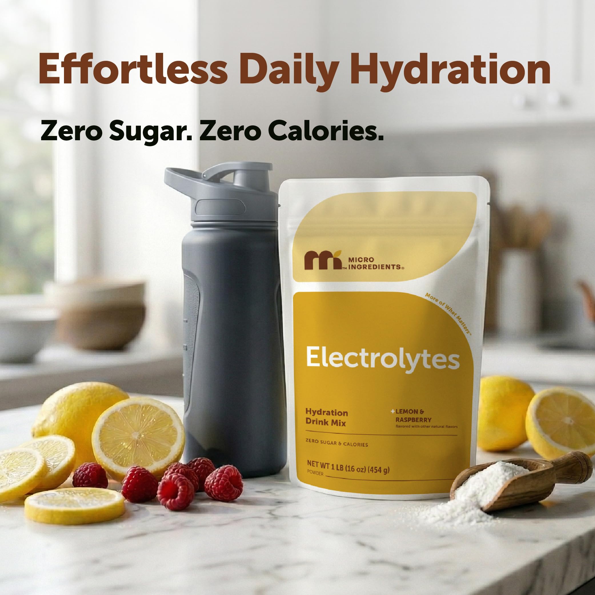 Micro Ingredients etiqueta nutricional detallada con 1,000 mg potasio