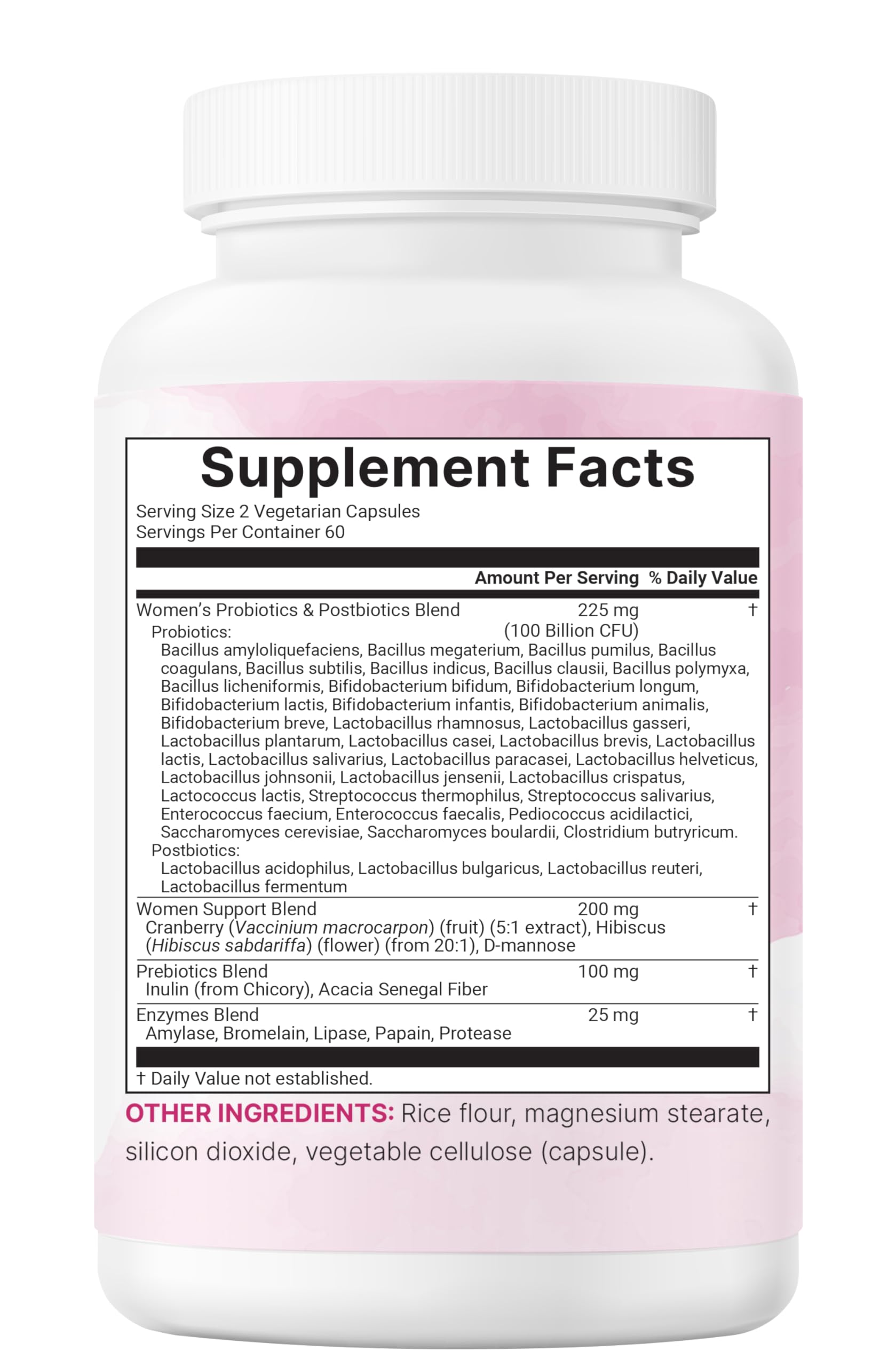 Micro Ingredients etiqueta nutricional con lista de 40 cepas y transparencia