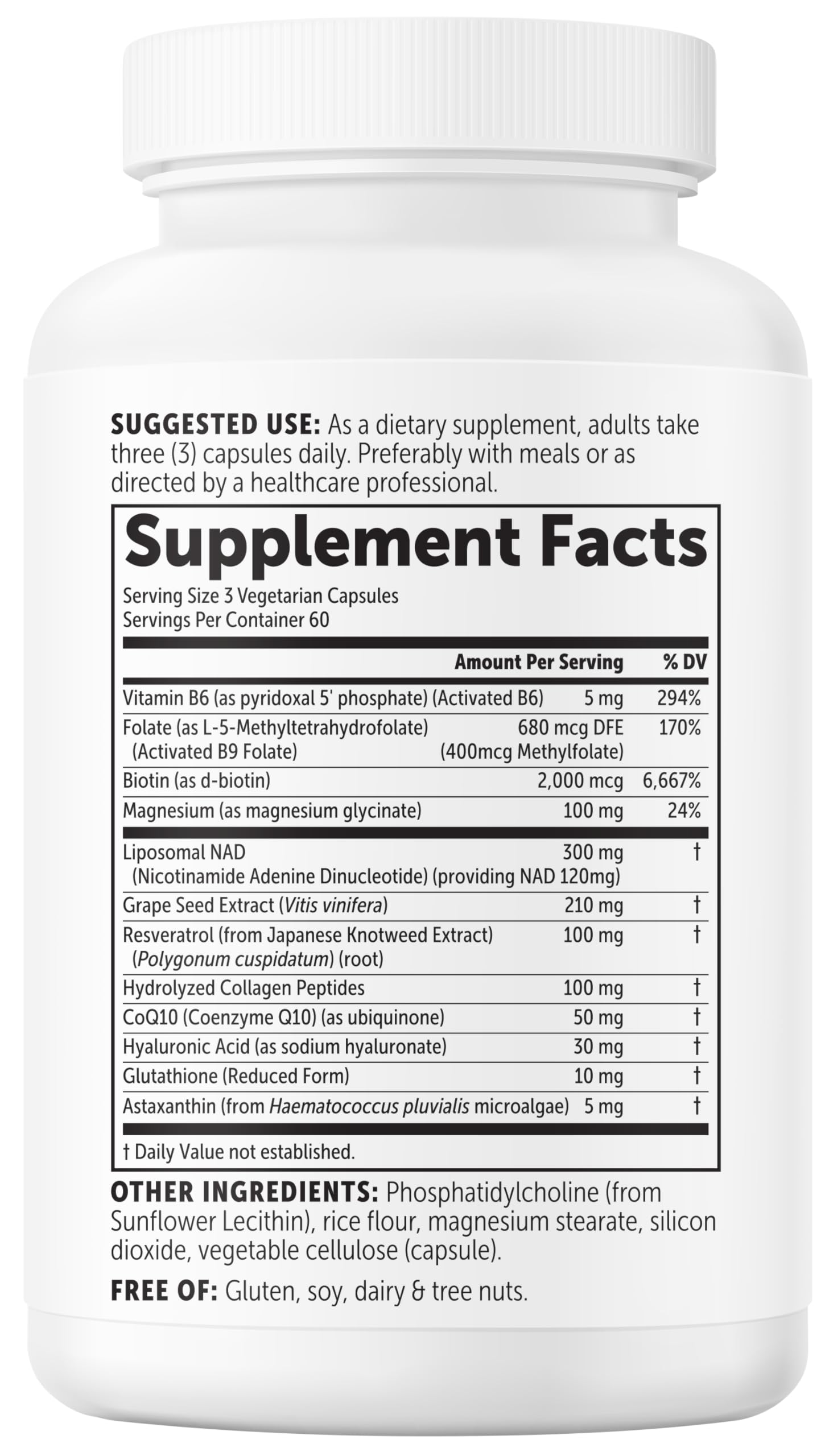 Micro Ingredients etiqueta nutricional abierta mostrando transparencia y pruebas de terceros