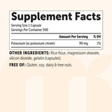 Micro Ingredients frasco abierto con cápsulas para ver cantidad real