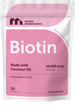 Micro Ingredients frasco frontal mostrando 365 softgels y beneficio de suministro anual