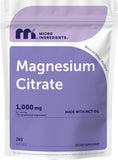Micro Ingredients frasco frontal mostrando 240 softgels y ventajas claras
