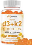 Micro Ingredients frasco frontal mostrando 120 gomitas y etiqueta clara