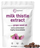 Micro Ingredients frente del empaque que muestra 360 softgels y beneficios principales